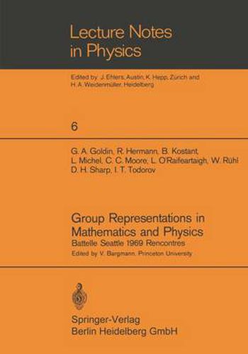 Cover image for Group Representations in Mathematics and Physics: Battelle Seattle 1969 Rencontres