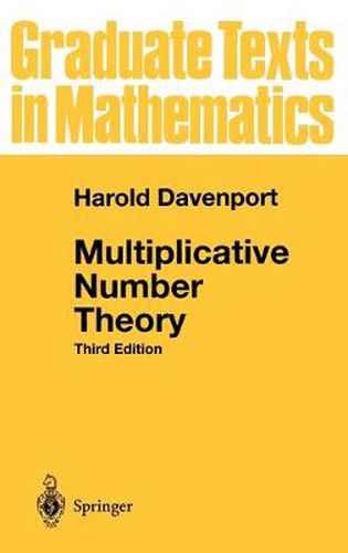 Cover image for Multiplicative Number Theory