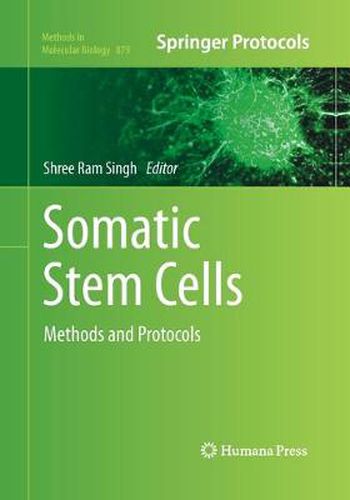 Cover image for Somatic Stem Cells: Methods and Protocols