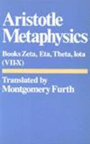 Cover image for Metaphysics: Bks. 6-10. Zeta, Eta, Theta, Iota