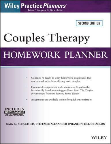 Cover image for Couples Therapy Homework Planner 2e with Download