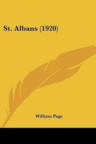 Cover image for St. Albans (1920)