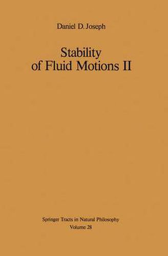 Cover image for Stability of Fluid Motions II