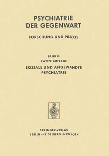Cover image for Soziale und Angewandte Psychiatrie