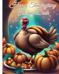 Cover image for Happy Thanksgiving Coloring Book for Toddlers