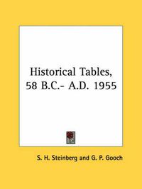 Cover image for Historical Tables, 58 B.C.- A.D. 1955