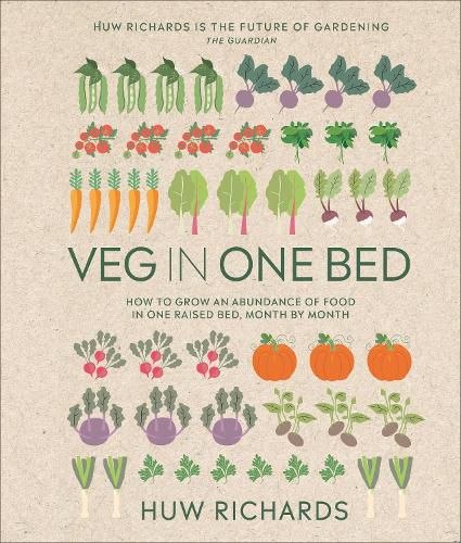 Cover image for Veg in One Bed New Edition: How to Grow an Abundance of Food in One Raised Bed, Month by Month