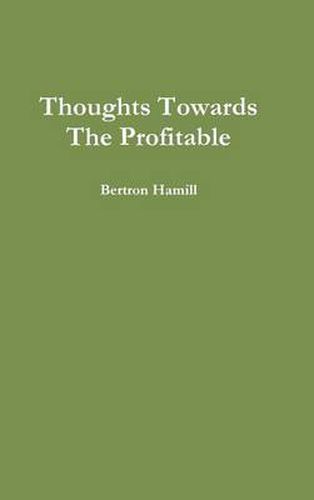 Cover image for Thoughts Towards The Profitable