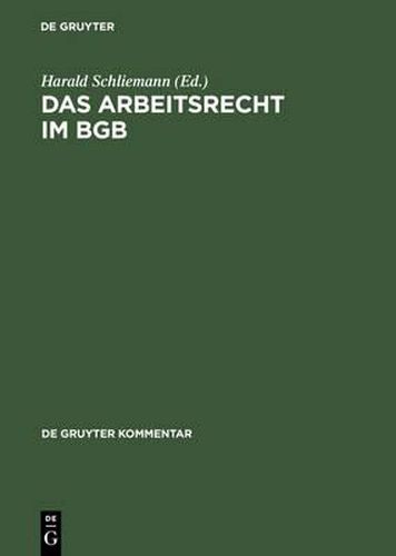 Das Arbeitsrecht Im Bgb: Kommentar