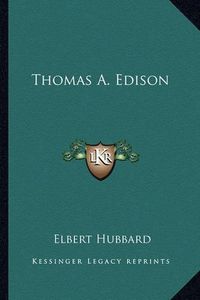 Cover image for Thomas A. Edison