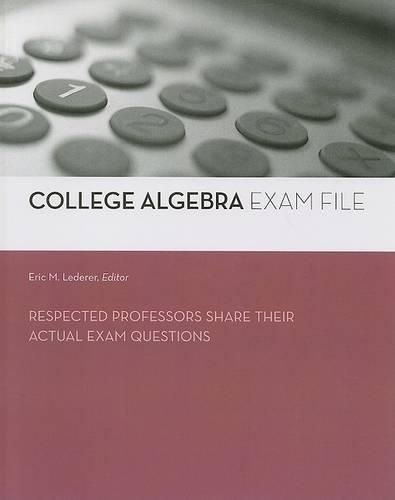 Cover image for College Algebra Exam File