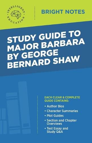 Cover image for Study Guide to Major Barbara by George Bernard Shaw