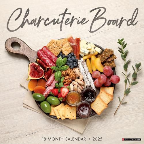 Charcuterie Boards 2025 12 X 12 Wall Calendar