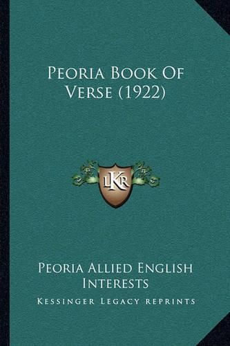 Cover image for Peoria Book of Verse (1922)