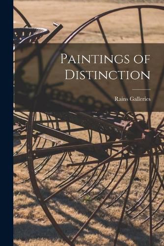 Cover image for Paintings of Distinction