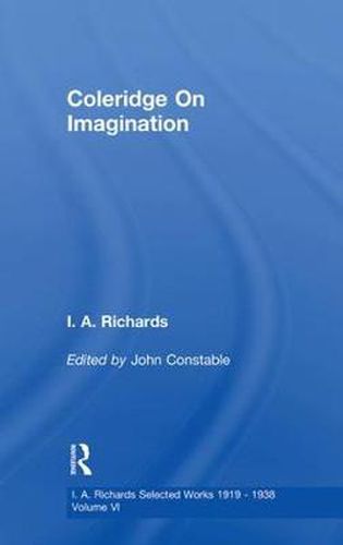 Cover image for Coleridge On Imagination   V 6