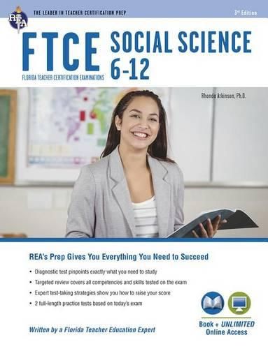 Cover image for FTCE Social Science 6-12 (037) Book + Online