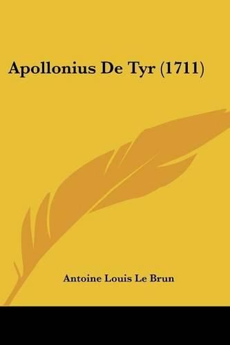 Cover image for Apollonius de Tyr (1711)