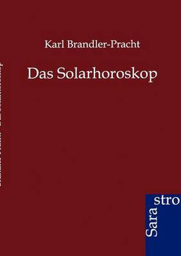 Cover image for Das Solarhoroskop