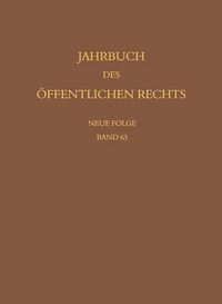 Cover image for Jahrbuch des oeffentlichen Rechts der Gegenwart. Neue Folge