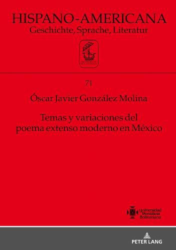 Cover image for Temas Y Variaciones del Poema Extenso Moderno En Mexico