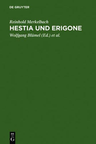 Cover image for Hestia und Erigone