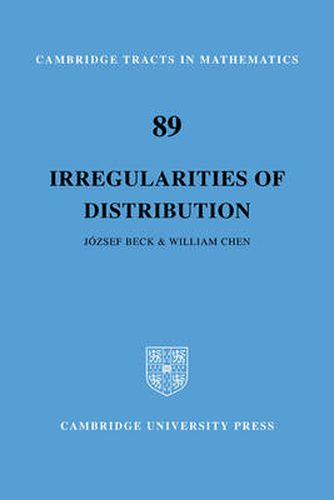 Cover image for Irregularities of Distribution