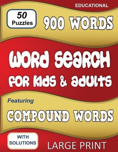 Cover image for Word Search for Kids & Adults: Featuring Compound Words
