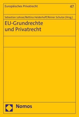 Cover image for Eu-Grundrechte Und Privatrecht: Eu Fundamental Rights and Private Law