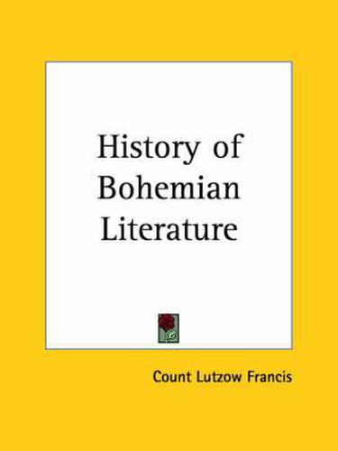 Cover image for History of Bohemian Literature (1899)