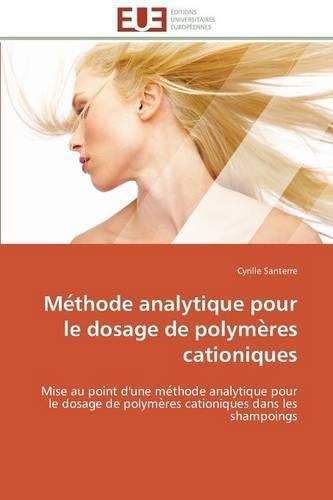 Cover image for Me thode analytique pour le dosage de polyme res cationiques