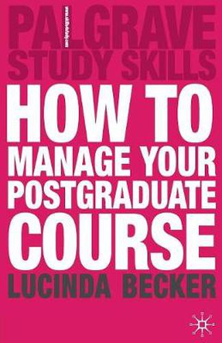 Cover image for How to Manage your Postgraduate Course
