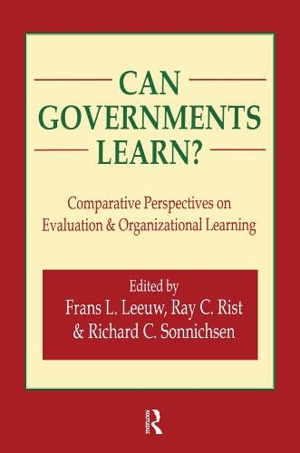 Cover image for Can Governments Learn?: Comparative Perspectives on Evaluation & Organizational Learning