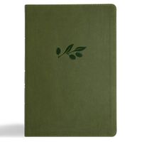 Cover image for CSB Super Giant Print Reference Bible, Digital Study Edition, Olive Leathertouch