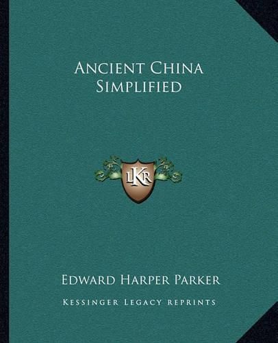 Ancient China Simplified