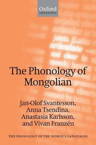 Cover image for The Phonology of Mongolian