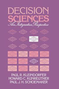 Cover image for Decision Sciences: An Integrative Perspective