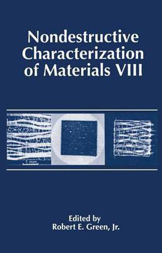 Cover image for Nondestructive Characterization of Materials VIII