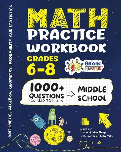 Cover image for Math Practice Workbook Grades 6-8