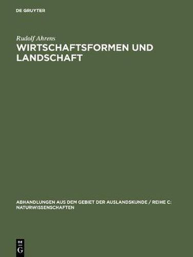 Cover image for Wirtschaftsformen und Landschaft