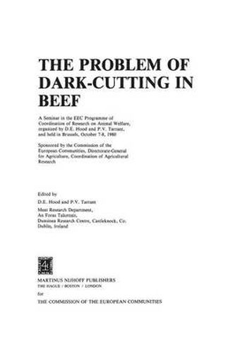 Cover image for The Problem of Dark-Cutting in Beef