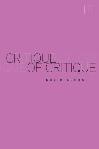 Cover image for Critique of Critique