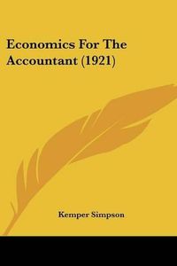 Cover image for Economics for the Accountant (1921)