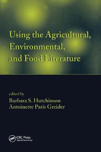 Cover image for Using the Agricultural, Environmental, and Food Literature