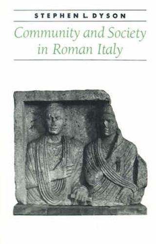 Cover image for Community and Society in Roman Italy