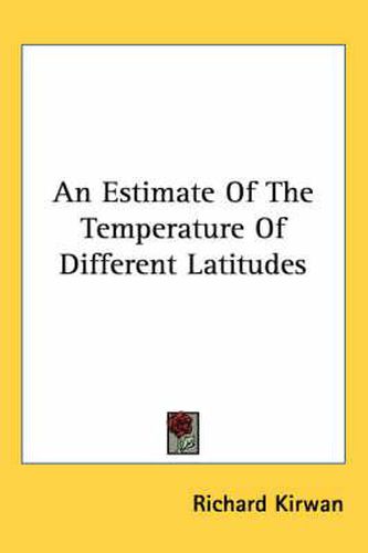 Cover image for An Estimate of the Temperature of Different Latitudes