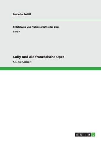Cover image for Lully und die franzoesische Oper