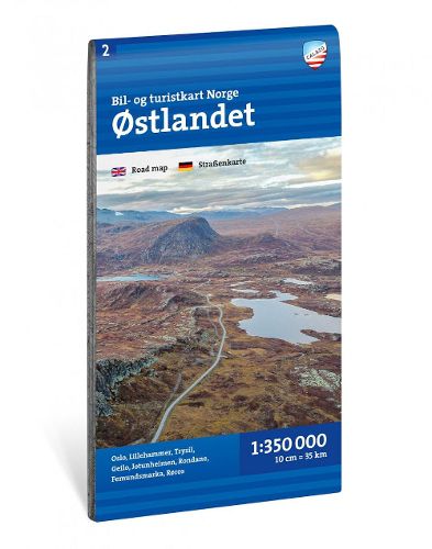 Cover image for Car and tourist map of Eastern Norway (Ostlandet)