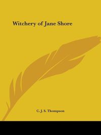 Cover image for Witchery of Jane Shore (1933)