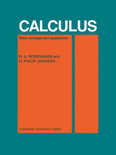 Cover image for Calculus: Basic Concepts and Applications